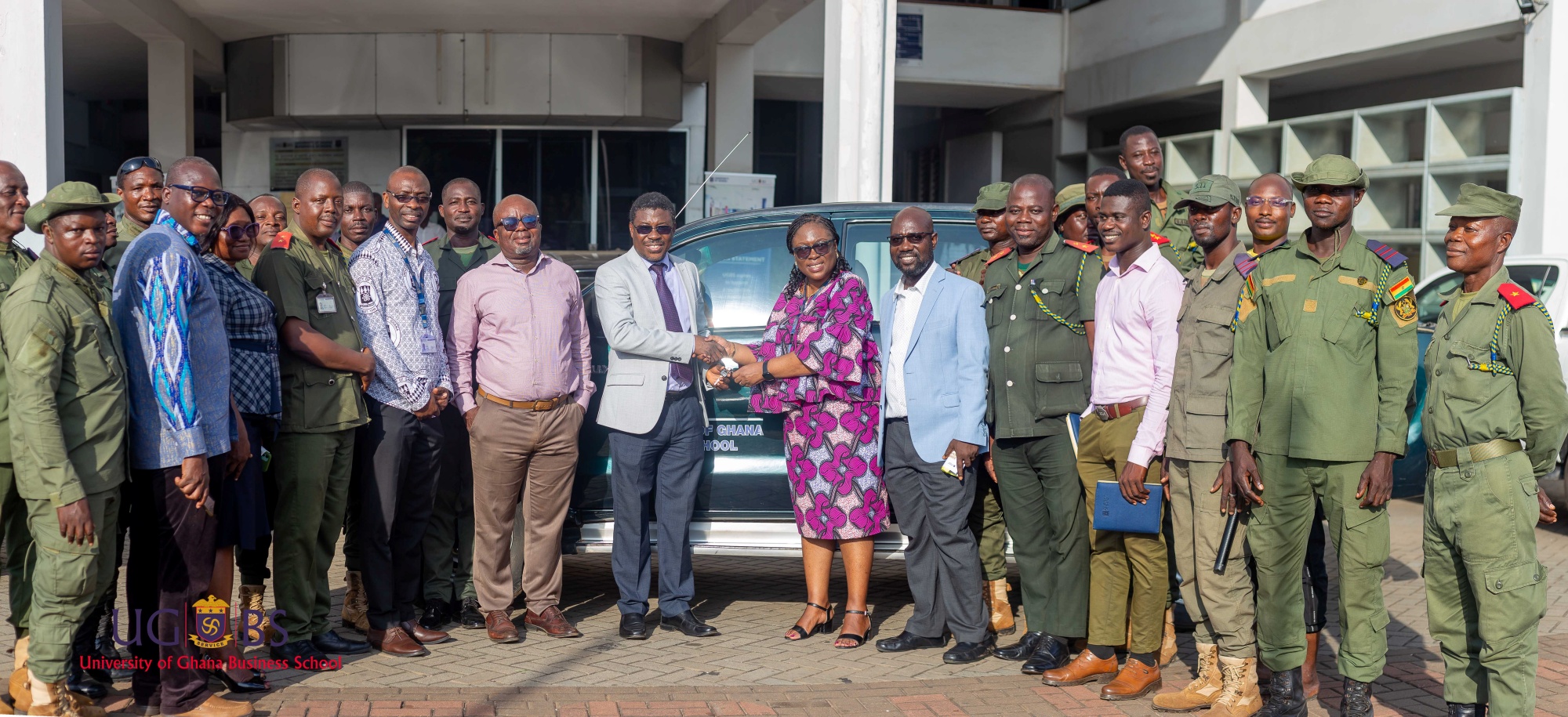 University of Ghana Business School Donates Three Pickup Vehicles to Various Units 