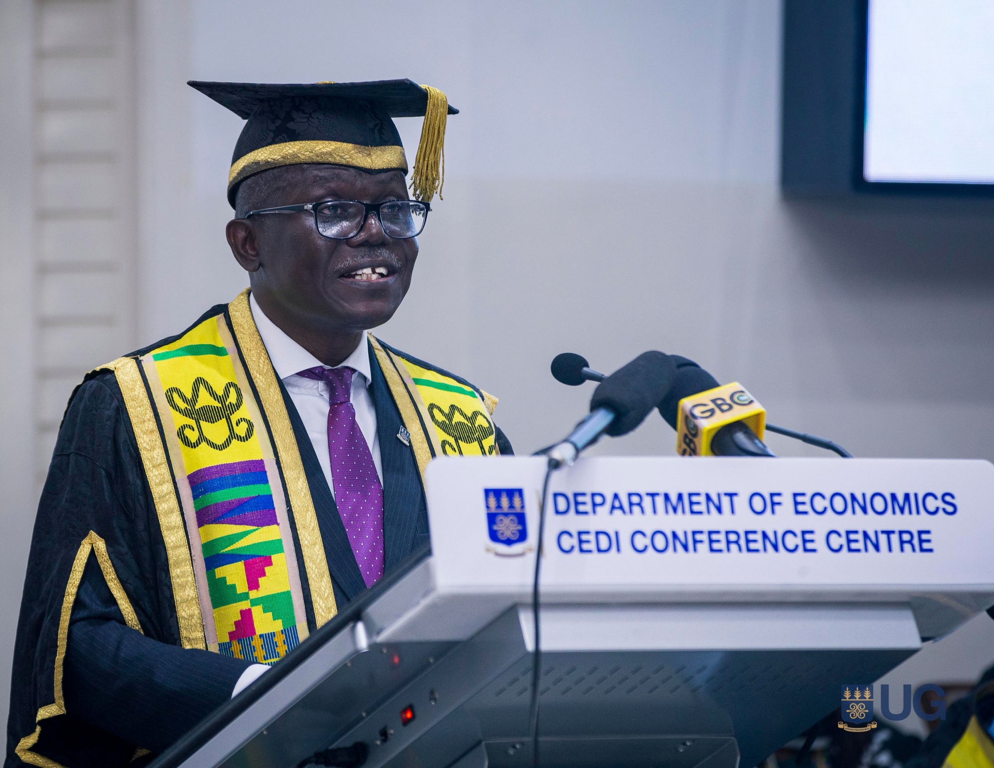 Prof. Gordon Akanzuwine Awandare, Pro Vice-Chancellor in charge of Academic and Student Affairs, during the morning session,