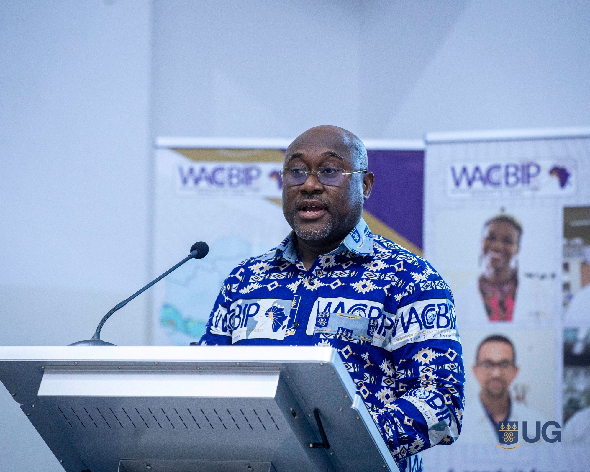 Founding Director of WACCBIP, who doubles as Pro Vice-Chancellor responsible for Academic and Student Affairs at UG, Prof. Gordon Awandare