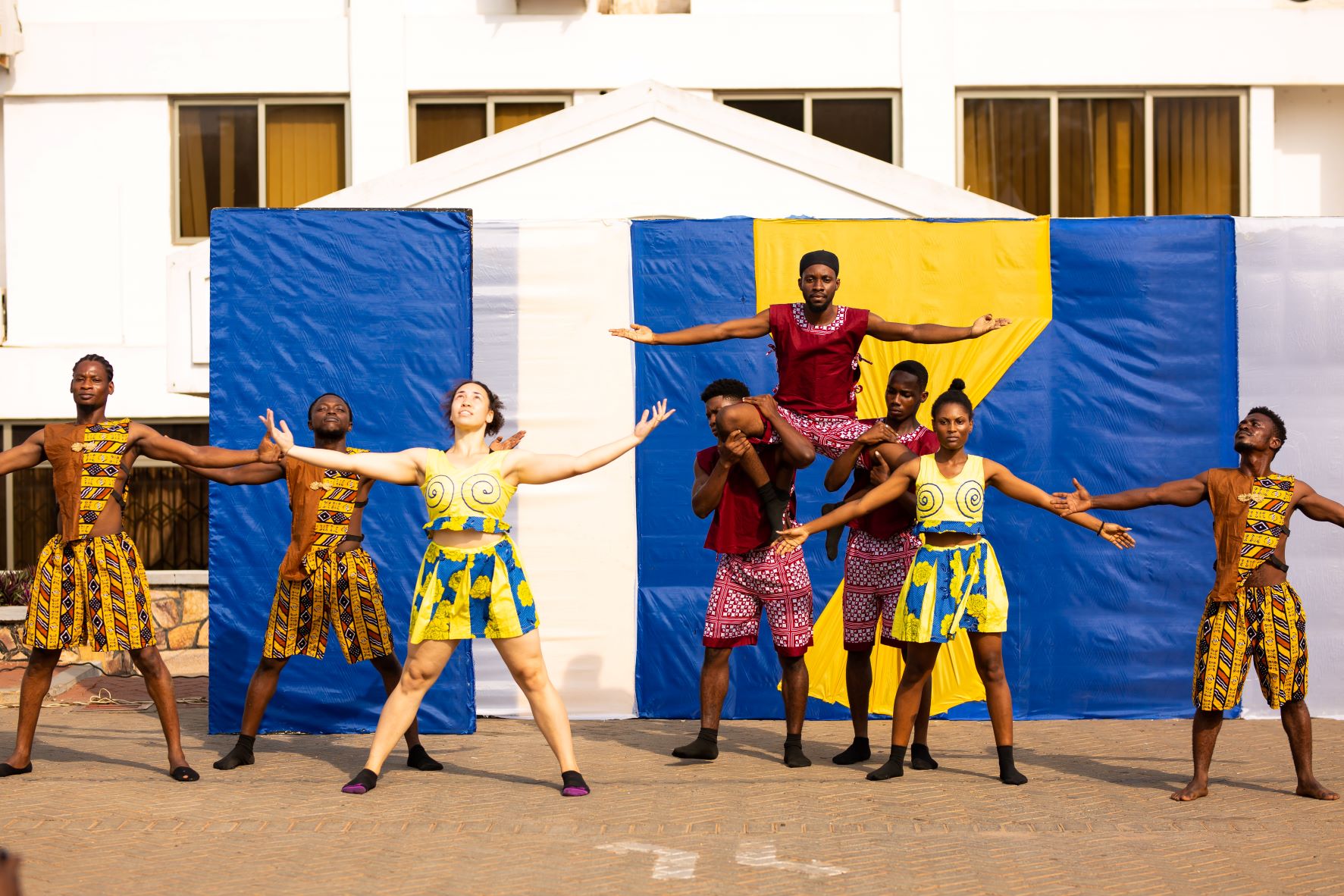 Dance display from cultural troop